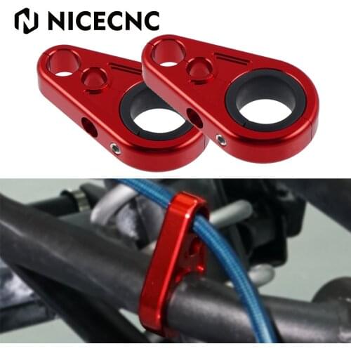Motor Red CNC Billet Brake Line Clamps for Yamaha Raptor 250 350 660 Raptor 700 700R Motorcycle