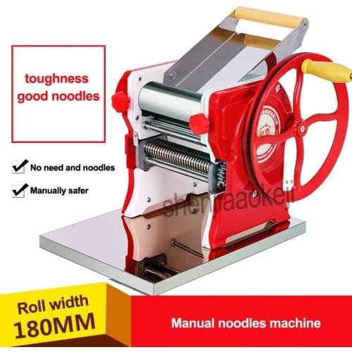 New 18cm noodle roller width Household Manual noodles machine stainless steel pasta machine Pasta Maker Machine Commercial Use