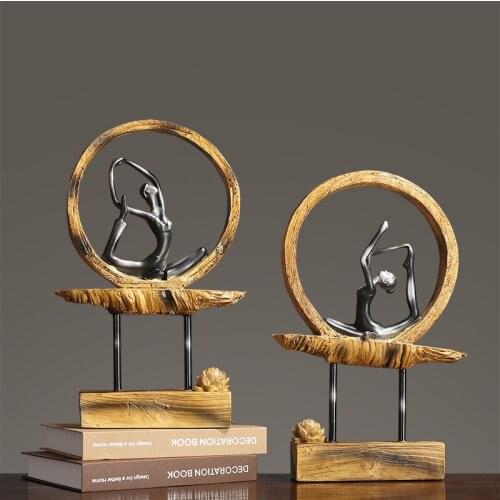 NEW CHINESE LOTUS YOGA GIRL DECORATION CREATIVE MODEL ROOM VILLA STUDY OFFICE DECORATION LIVING ROOM DECORATION