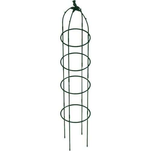 Vine Rack Wrought Iron Plant Support Rose Clematis Lotus Frame Supports Cage Climbing Planter 80 Cm 3 Layers Flower Stand