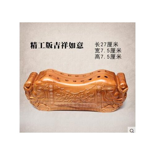 Pillow cervical vertebra pillow peach wood Solid Wood Pillow Massage Wood Carving Gift for Traditional Chinese Medicine