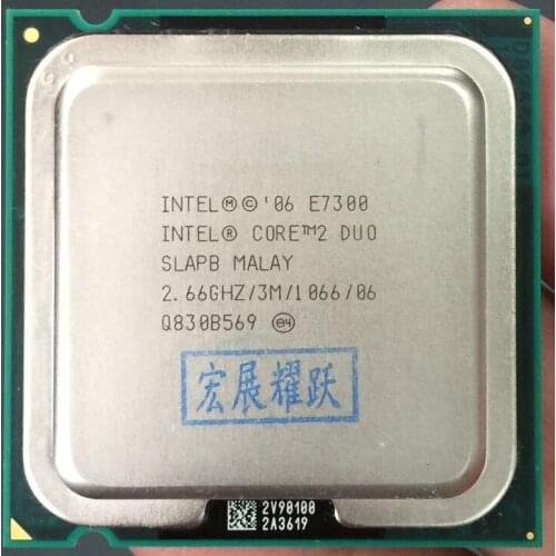 Intel Core 2 Duo Processor E7300 (3M Cache, 2.66 GHz, 1066 MHz FSB) Dual-Core CPU LGA 775 Desktop Processor