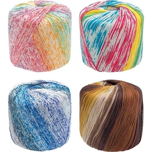 40g 100% Cotton Yarn,8 SKEINS, Super Soft Crochet Yarn for Knitting and Crocheting DIY Weaving Rug Blanket Carpet Making