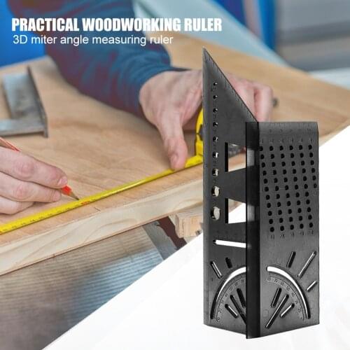 45 + 90 Degree Metric Carpentry Ruler Angle Measuring Ruler Angle Gauge Square Size Measuring Tool Metric Gauge