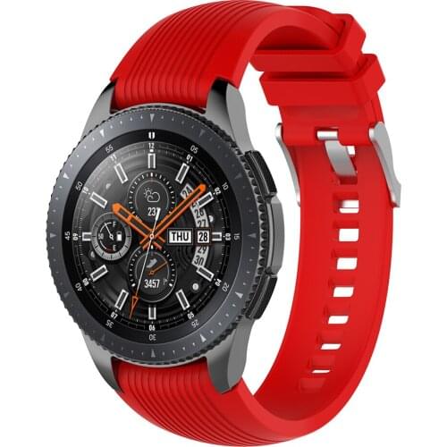 Replacement Strap For Samsung Galaxy Watch 46mm Watchband Band Striped Rubber Bracelet 22mm Width Straps Wristband