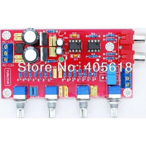 Stereo Amp Pre-amplifier Assembled Board With 2pcs NE5532 assembled board