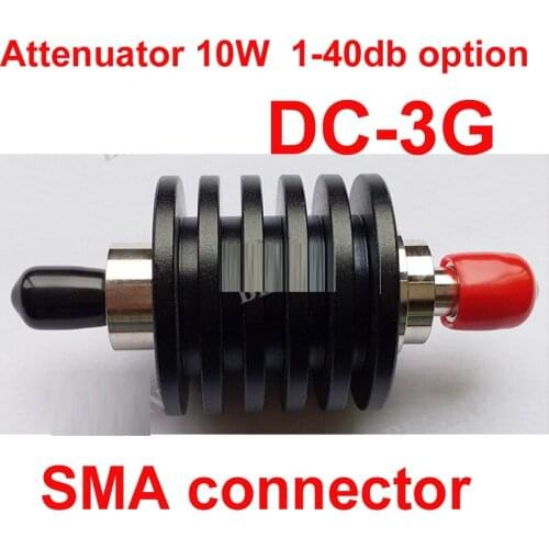 Telecom RF attenuator 10W SMA male to female DC-3G 3-40DB attenuation feeder connector RF COAXIAL jack communication Attenuator