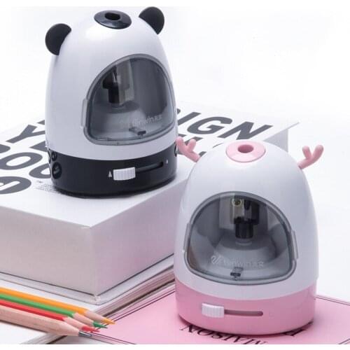 Tenwin Nib Adjustable Electronic Pencil Sharpener Kawai Mechanical Electric Pencil Sharpeners For Kids Gift School Supplies