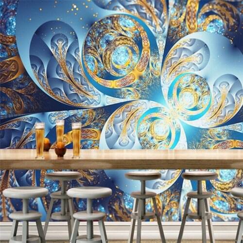 Wellyu Customized large-scale mural wallpaper 3d colorful high-end diamond bar KTV background tooling background wallpaper
