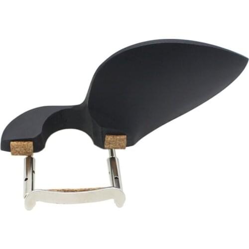 3/4 4/4 Violin Chin Rest Chinrest Wood with Standard Bracket Black