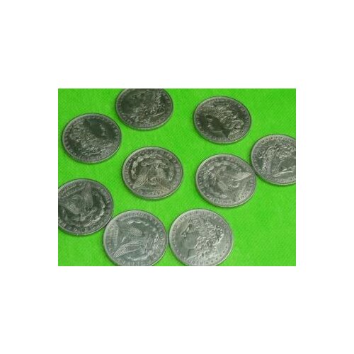 Free Shipping Morgan Dollar Coin - Magic Trick,10 Pcs/Lot,Accessories,Stage,Close Up Magic Props,Mentalism,Comedy,Magia Toys
