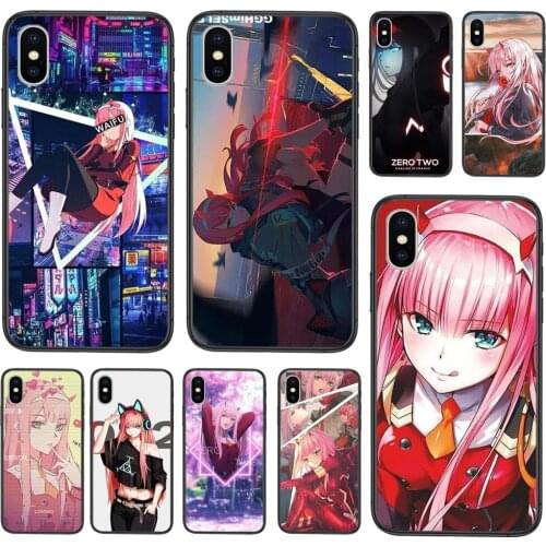 Black Bumper Pretty Back For Galaxy Note 10 Lite 9 8 20 Pro A7 A8 2018 A10 M31 M51 A10S A11 Darling In The Franxx ZERO TWO 002