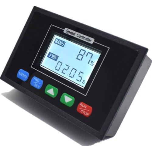 Digital Display 0~100% adjustable DC 12V 24V 36V 48V 40A PWM DC Motor Speed Controller Timing controller Reversible