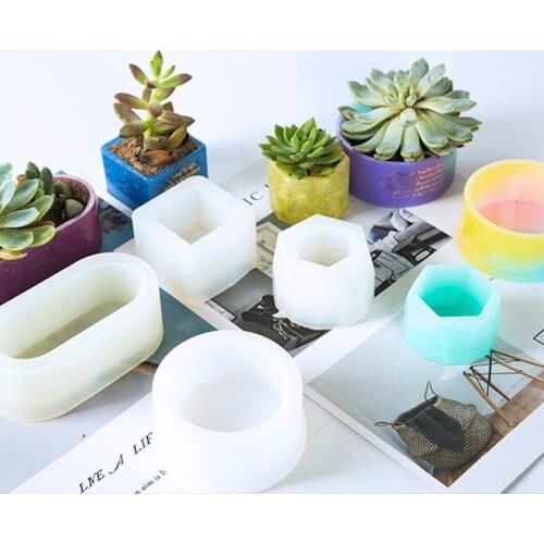 Long Ellipse Flowerpot Silicone Mould Storage Box DIY Handmade Making Crafts Crystal Epoxy Mold epoxy resin for jewelry making