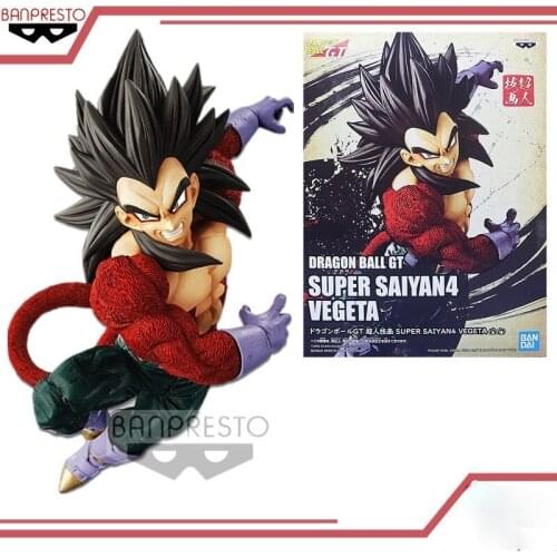 Bandai Dragon Ball Super GT Anime Figure Super Saiyan Four Vegeta Genuine Model Collection Decoration Children Gift