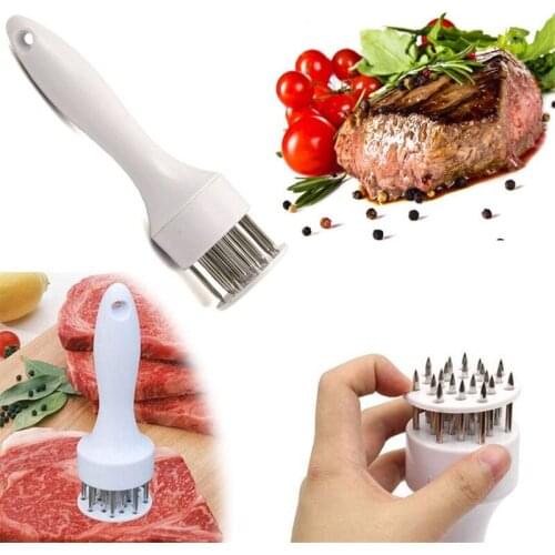 HOOZADA Meat Tenderizer Cutter Professional Gadget Stainless Steel Needle Prongs Kitchen Tools