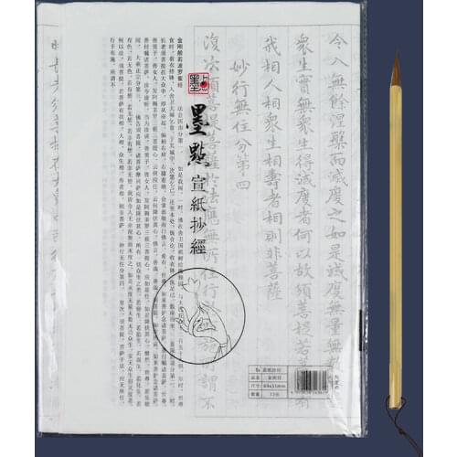 Chinese Calligraphy Brush Copybook Rice Paper Small Regular Script Copy Calligraphy Tracing Xuan Paper Kaishu Modian