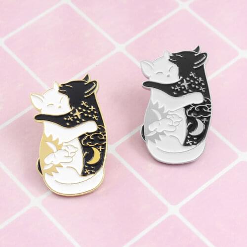 Cat Bear fish bone Rocking chair cat earthworm Series Animal Personality Brooch Pet Lover Gift Clothes Backpack Badge Jewelry