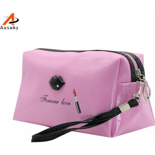Fashion Women Portable Cosmetic Bag Travel Cosmetics Bag Trousse De Maquillage Necessaire Female Toiletry Kits bolsas femini