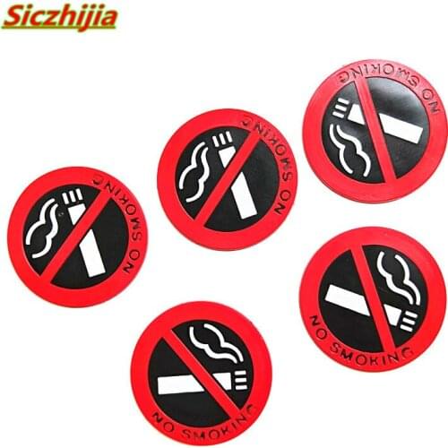 Car no smoking warning sign sticker for Volkswagen POLO Tiguan Passat Golf Bora Ravida
