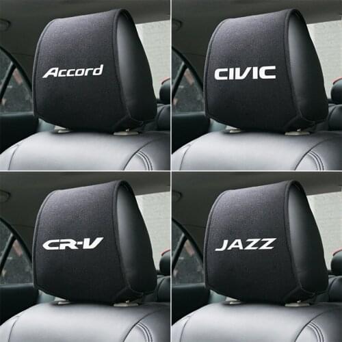 Car Seat Headrest Protector Pillowcase Cushion Neck Pillow Case Cover for Honda Civic Accord CRV CR-V HR-V HRV JAZZ Accessories