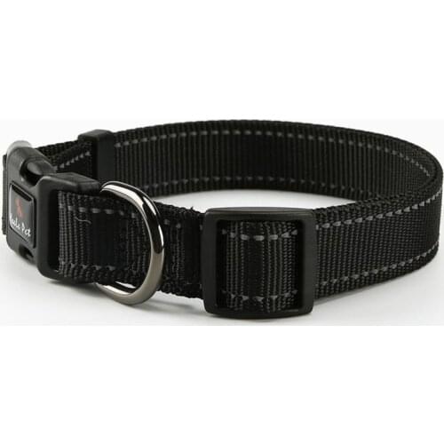 Wholesale Dog Collar Reflective Adjustable Nylon Pet Collars 2.5cm Wide for Large Medium Dogs Pet Dog Collars for Big Dogs