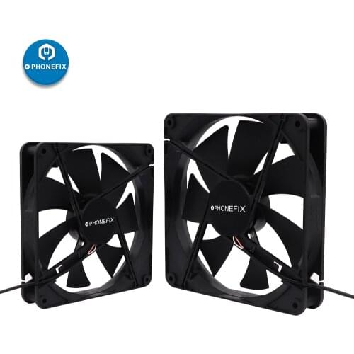 PHONEFIX New 12cm 14cm Smoking fume Extractor Fan 5V USB Solder Smoke Fume Absorber For Mobile Phone Soldering Repair