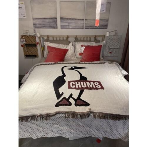 Outdoor Sport Beach Towel Hanging Tapestry Black CHUMS Penguin Throw Blanket Home Sofa Cover Mat Decorative Carpet