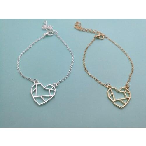 Wire Wrapped Love Heart Bracelet Open Heart with Map Bracelet Peace Symbol Sign Bracelets for Couples Girlfriend