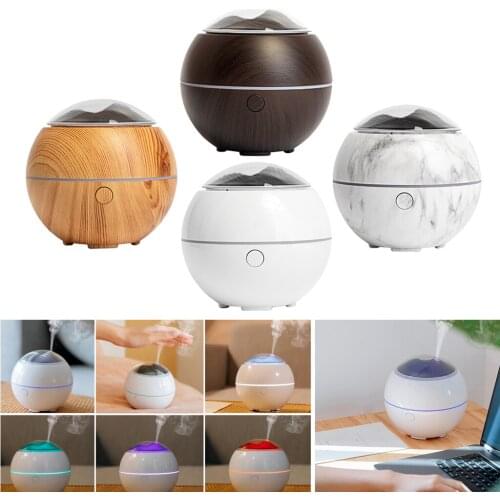 Essential Oil Diffuser 130ml Oil Diffuser with 7 Color Lights Home Bedroom Aromatherapy Diffuser Cool Mist Humidifier