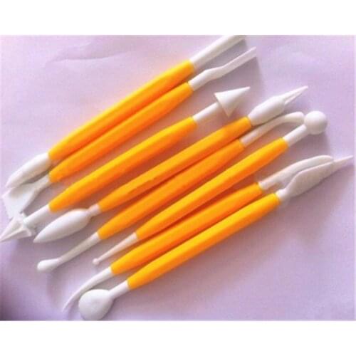 DIY 8pcs Engraving pen Liquid silicone mold Fondant baking tool cake mould cake decorating tools Valentines Easter