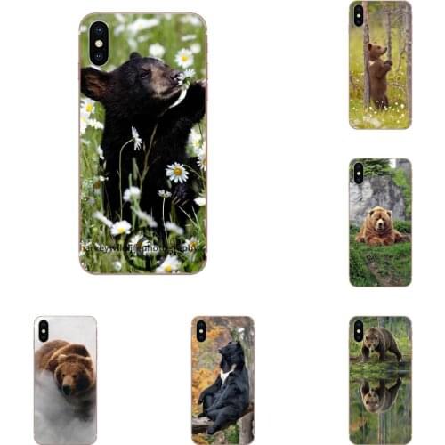 For Samsung Galaxy S9 S10 S20 Plus Ultra S6 S7 S8 Edge Plus Silicone Phone Skin Case Animals Bear Wolf Deer Protective