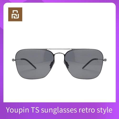 Youpin TS Polarized Sunglasses Mens and Womens Sunglasses Driving Special Trend Toad Retro Classic Glasses