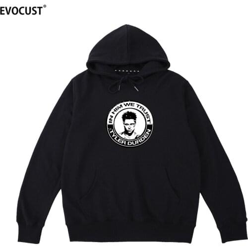 Fight Club Tyler Durden Character selection game Brad Pitt TV movie men Hoodies Sweatshirts women unisex Combed Cotton