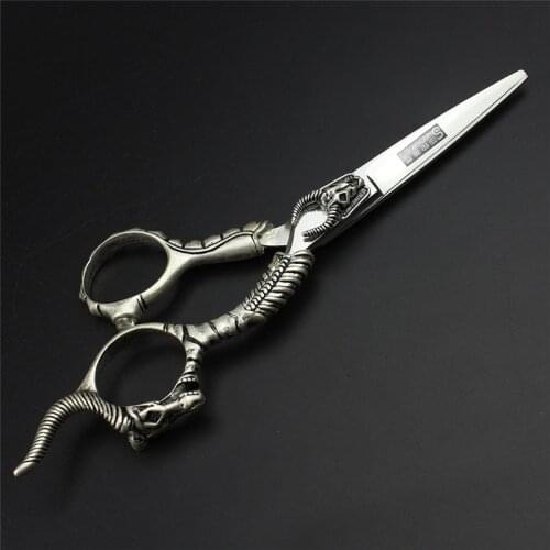 Sharonds high-end hair scissors 6 inch gray Pharaoh styling tool barber special Free delivery at barber shop or pet scissors