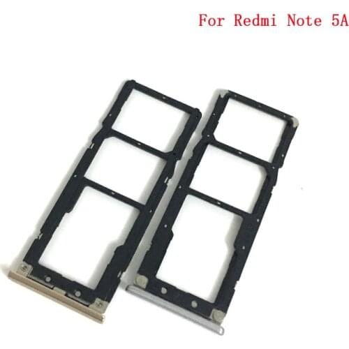 10PCS For Xiaomi Redmi Note 5A Note5A Sim Card Tray Slot Holder Replacement Parts