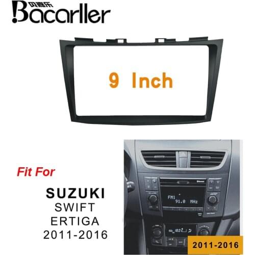 9 inch 2din Car Fascia For SUZUKI SWIFT 2011-2016 Stereo Panel Dash Mount Installation Double Din DVD frame For ERTIGA 2012-2016