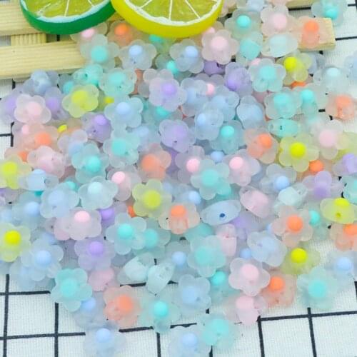 30Pcs/Lot Acrylic Beads Multicolor Spacer Bead For Needlework DIY Material And Necklack Bracelet Jewelry Making Accessories