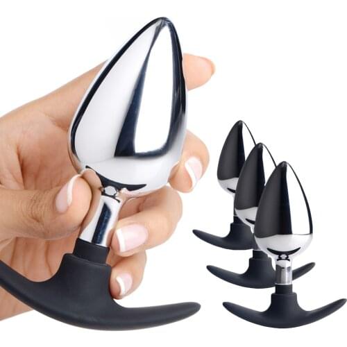 Spiral Beads Stimulation Thread Anal Plug Stainless Steel Butt Plug Anal Massager Anus Sex Toy for Adult Couples SM Products