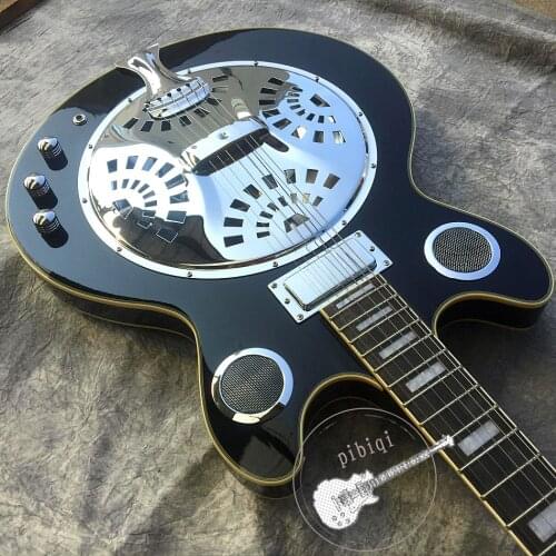 Free delivery alternative guitar black white hardware workmanship perfect customizable