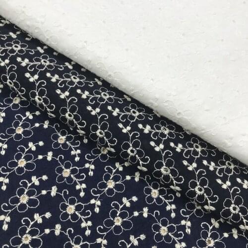 Free Shipping High Quality Cotton Applique Embroidered Lace Fabric Flowers DIY Accessories