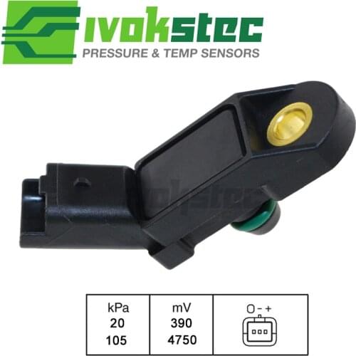 MAP Sensor Intake Air Boost Pressure Manifold Absolute Drucksensor For CITROEN FIAT LANCIA PEUGEOT RENAULT 0261230058 1920AC
