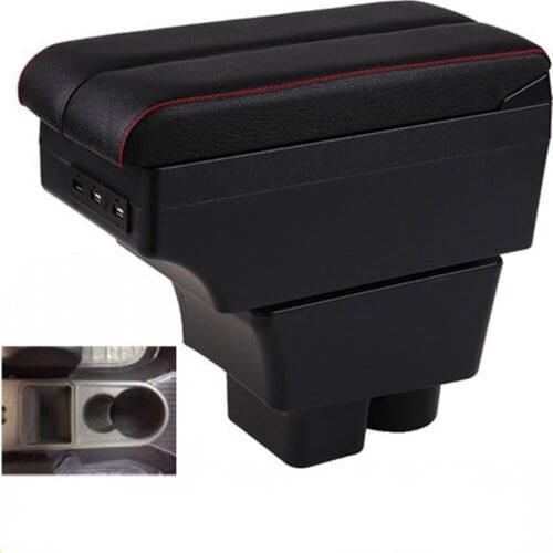 For Skoda Fabia armrest box central content box interior Armrests Storage car-styling accessories part with USB interface
