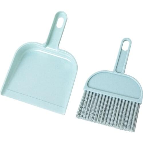 Home Mini Cleaning Brush Small Broom Dustpans Set Desktop Sweeper Garbage Cleaning Shovel Table Household Cleaning Tools