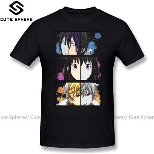 Noragami T Shirt Noragami T-Shirt Print 100 Percent Cotton Tee Shirt Male 6xl Short Sleeve Cute Beach Tshirt
