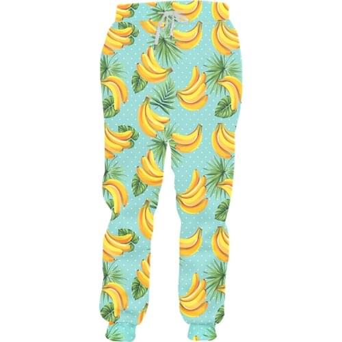 IFPD New 3D Pants Men Hot Sale Banana Printed Casual Sport Pants Fruit Casual Harajuku Sweatpants Oversized Wholesale