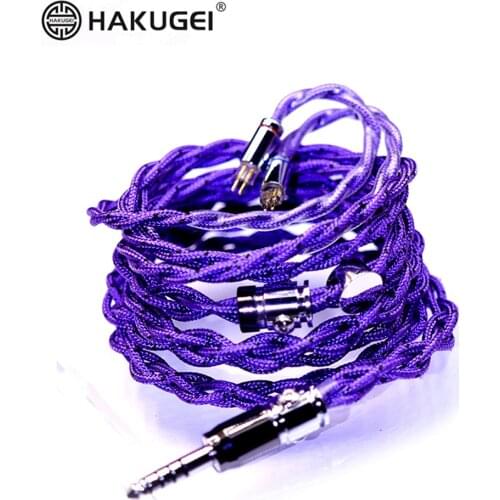FENGEU HAKUGEI Zi TianLing Three Element Mix Litz Silver Alloy HiFi Earphone Upgrade Cable MMCX 2Pin 0.78mm A2DC IE80/80S