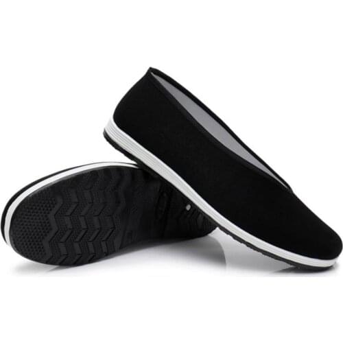 Chinese Kungfu Shoes Black Chinese Traditional Kung Fu Shoes Wushu Tai Chi Old Peking Shoes Wing Chun Martial Art Sneakers