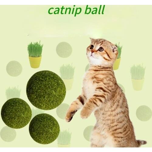 Catnip Cat Toys Edible Energy Ball Candy Natural Cat Snacks Catnip Teeth Grinding Catnip Toys Interactive Cat Toy Cleaning Teeth