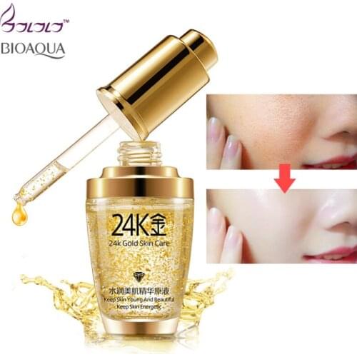 BIOAQUA 24K Gold Face Cream Whitening Moisturizing 24 K Gold Day Creams & Moisturizers 24K Gold Essence Serum New Face Skin Care